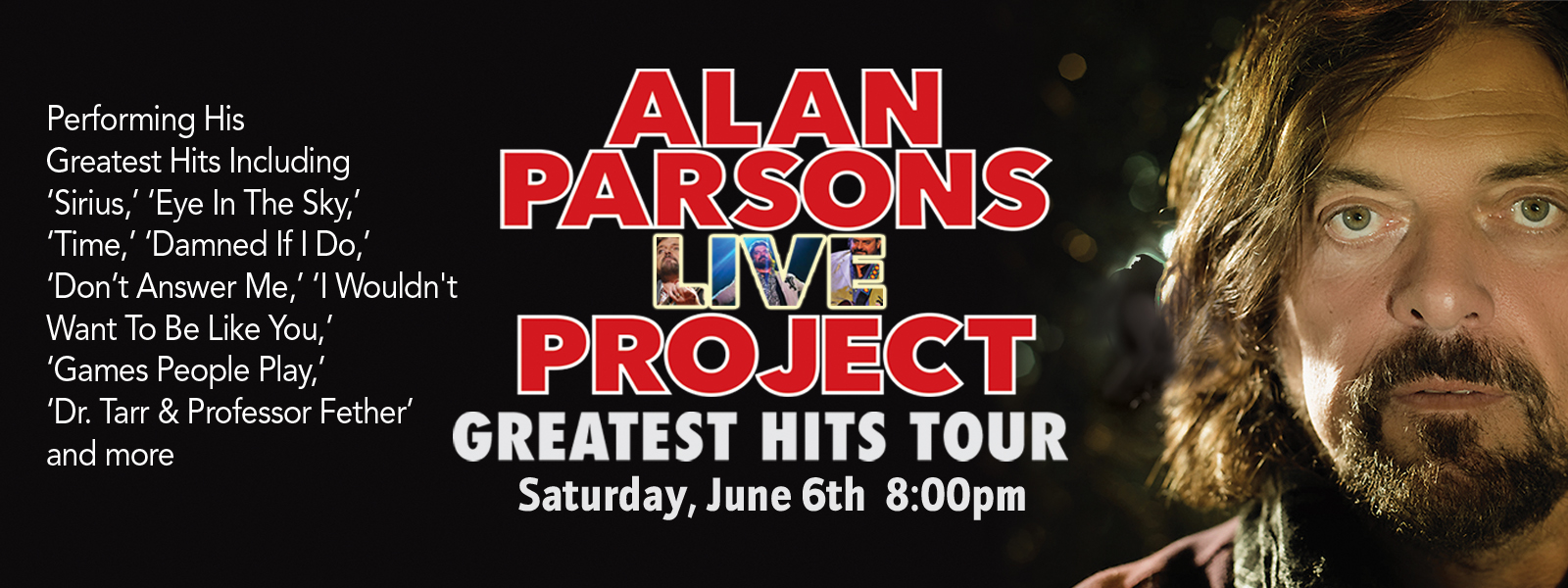 Tickets Alan Parsons Paramount Hudson Valley